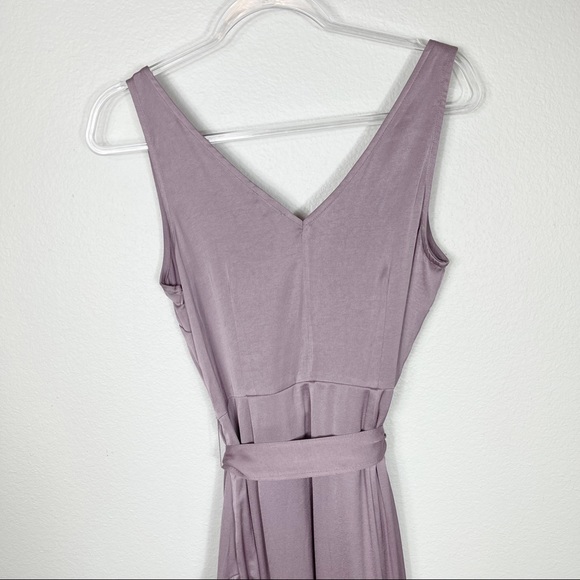 Anthropologie Current Air Lavender Purple Tie Waist Flowy Dress Small - Picture 7 of 8